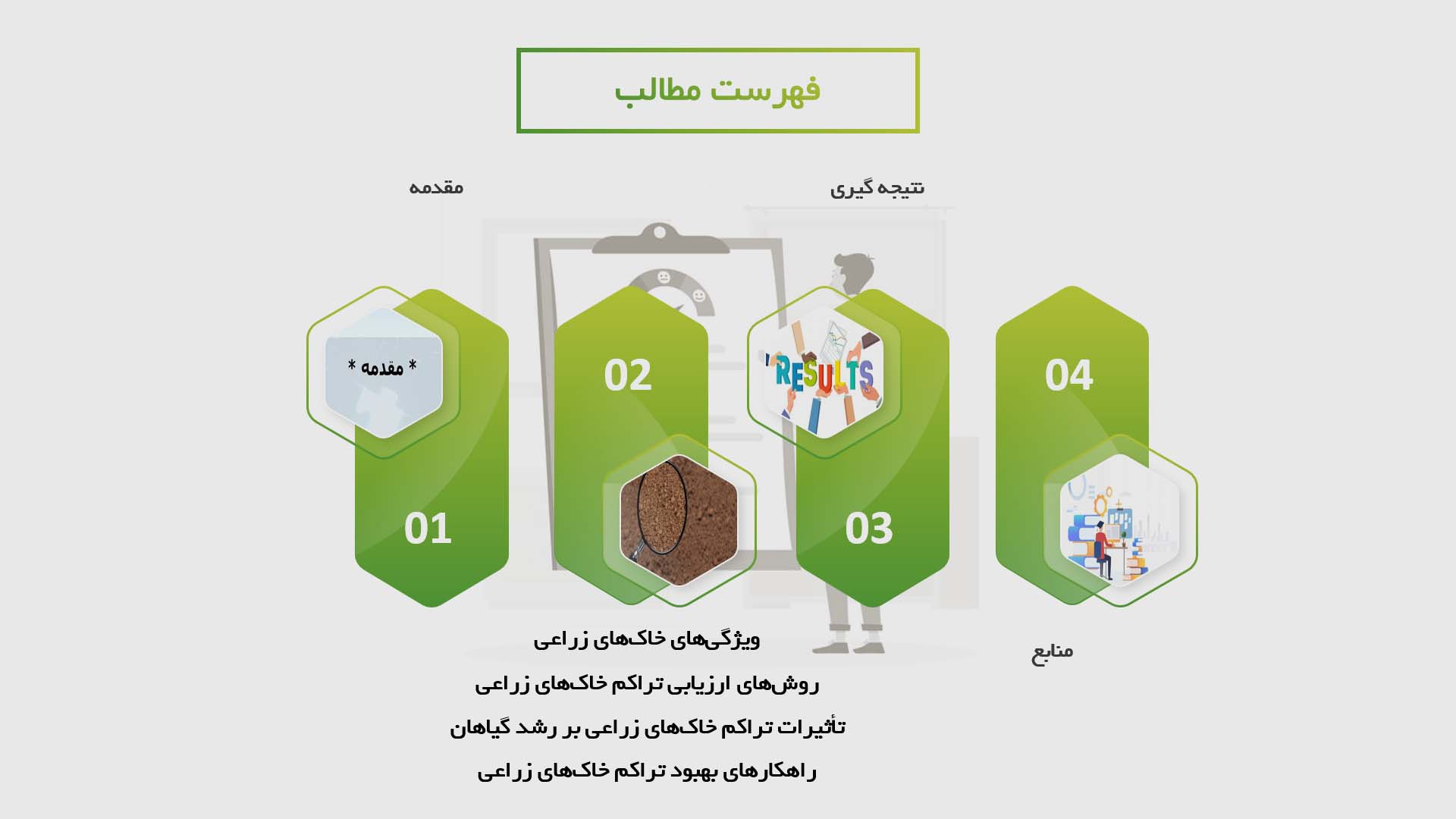 پاورپوینت در مورد تراکم خاک‌های زراعی